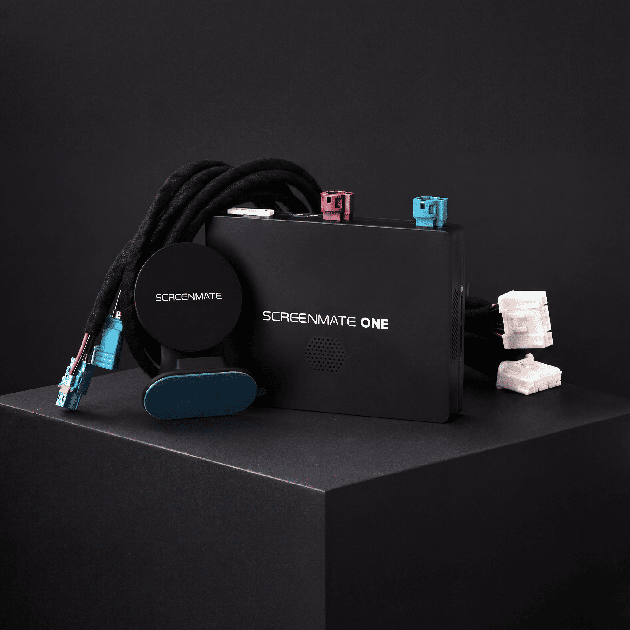 Screenmate ONE device and installation cables